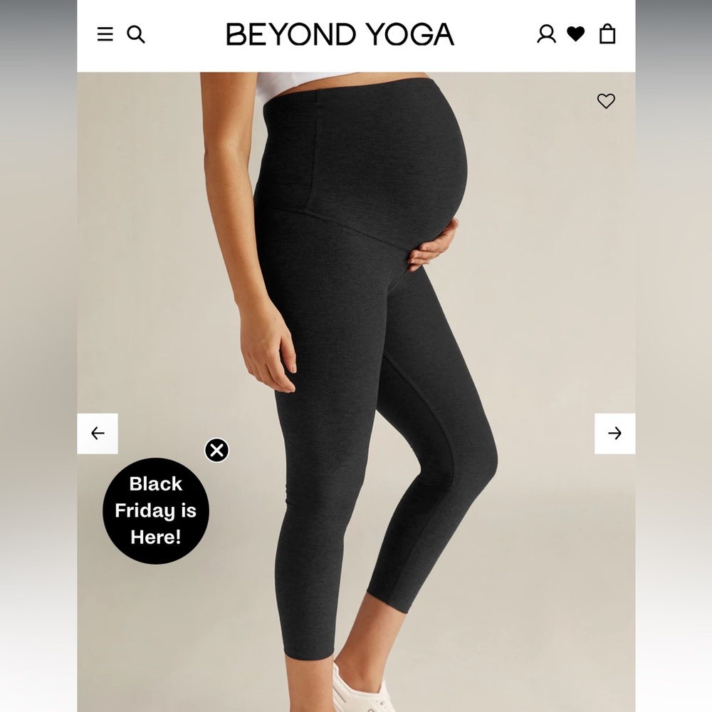 Spacedye Love The Bump Capri Maternity Legging